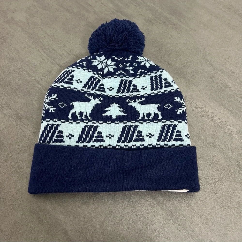ALDI Gear Christmas Holiday Winter 2023 Pom Beanie‎ & Matching Med Dog Sweater